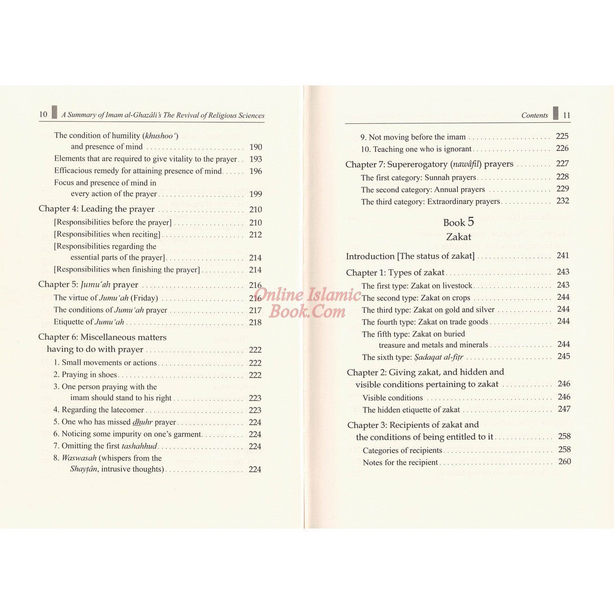 A Summary of Imam al-Ghazali’s The Revival of Religious Sciences (4 Volumes)