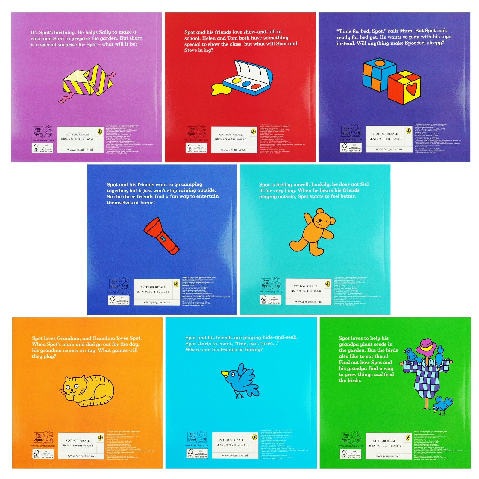 Read with Spot Collection by Eric Hill 8 Storybooks Set – Ages 2+ – Paperback