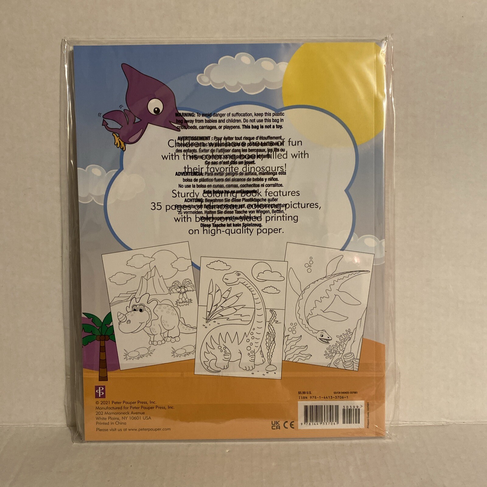 Dinosaurs Coloring Book (2021, Coloring/Connect the Dot Book)