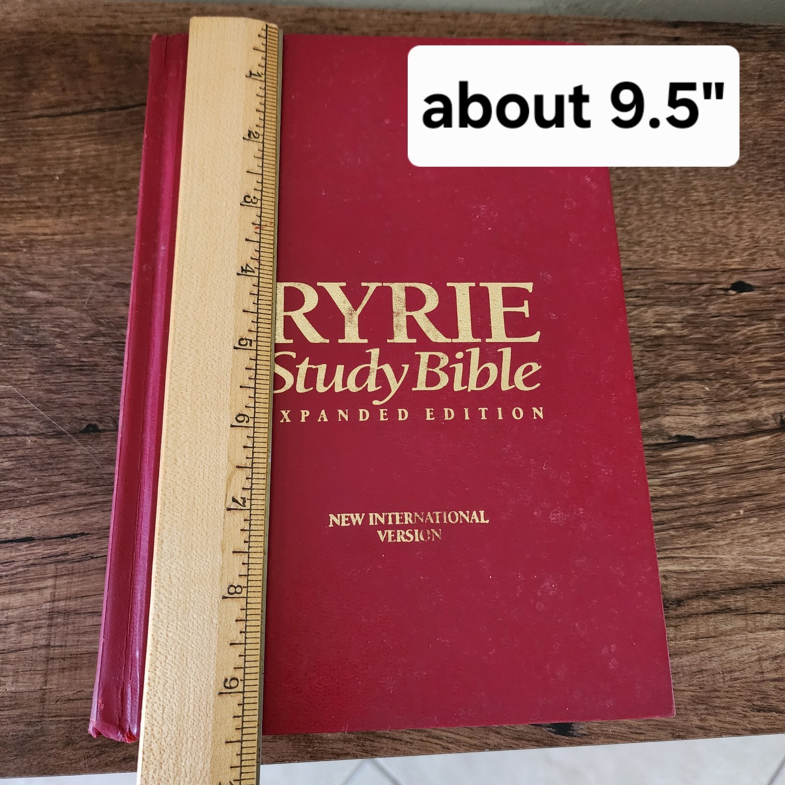 Ryrie Study Bible Expanded Ed NIV Red Letter Holy Word Moody Vtg 1994 HC
