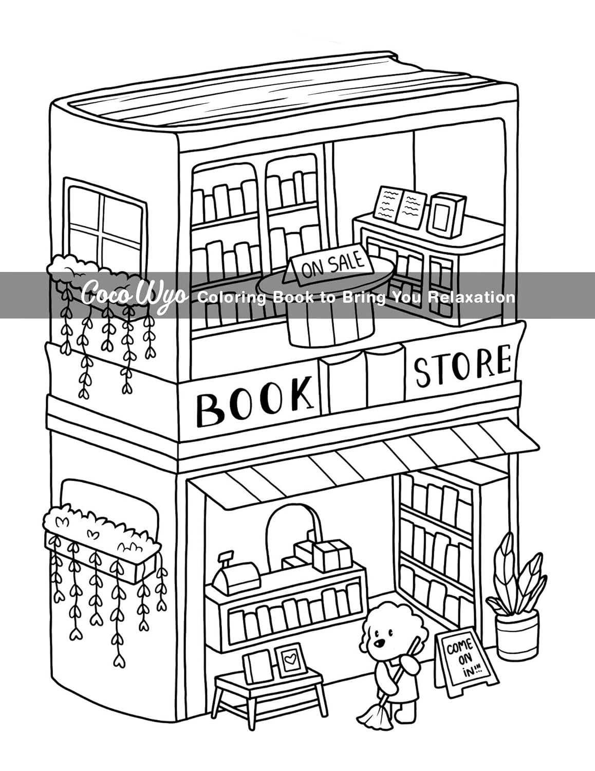 Cozy Spaces: Coloring Book for Adults and Teens Featuring Relaxing Familiar Corn