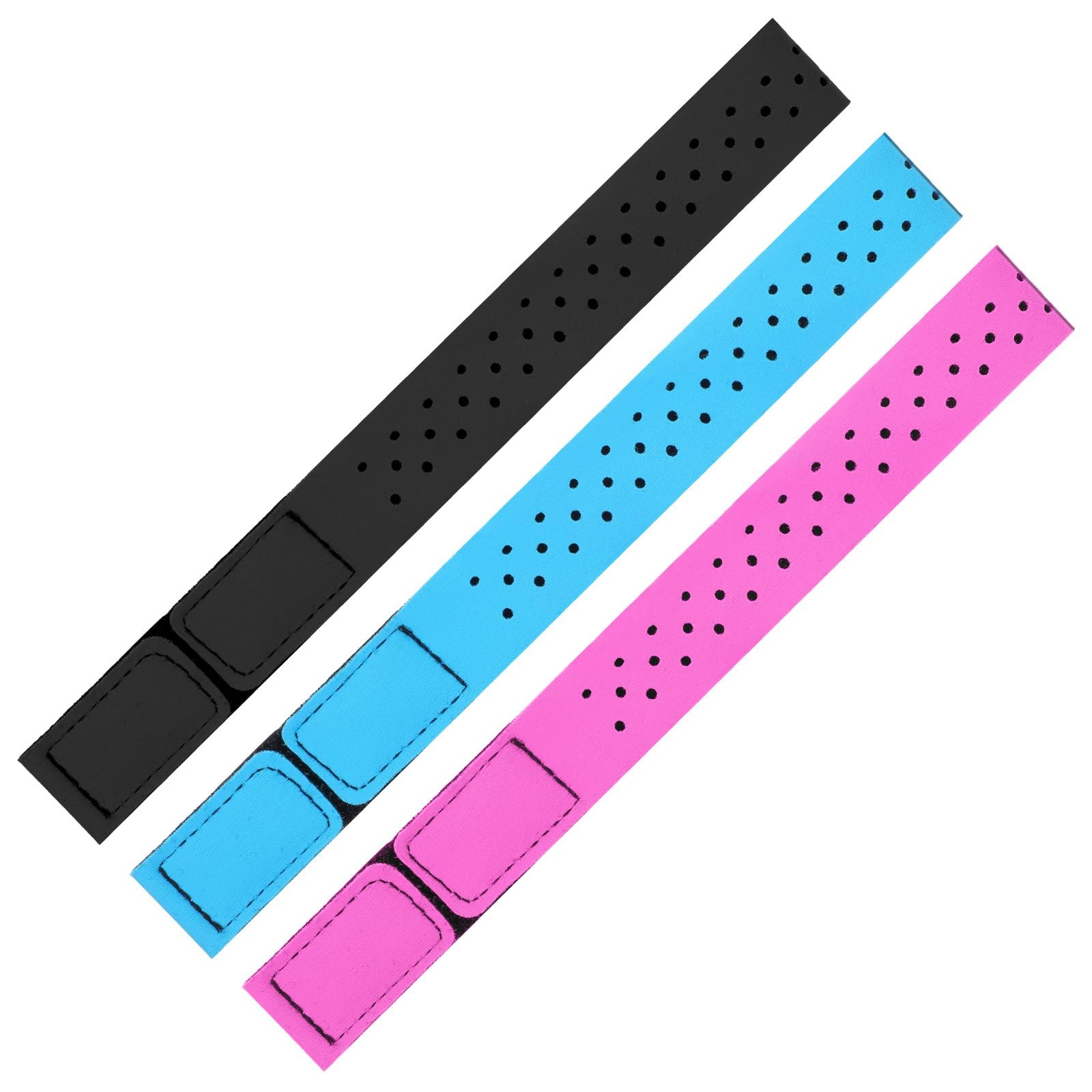 3 PCS Replacement Coros Heart Rate 18cm x 2cm x 36cm, Black, Blue, Rose Red