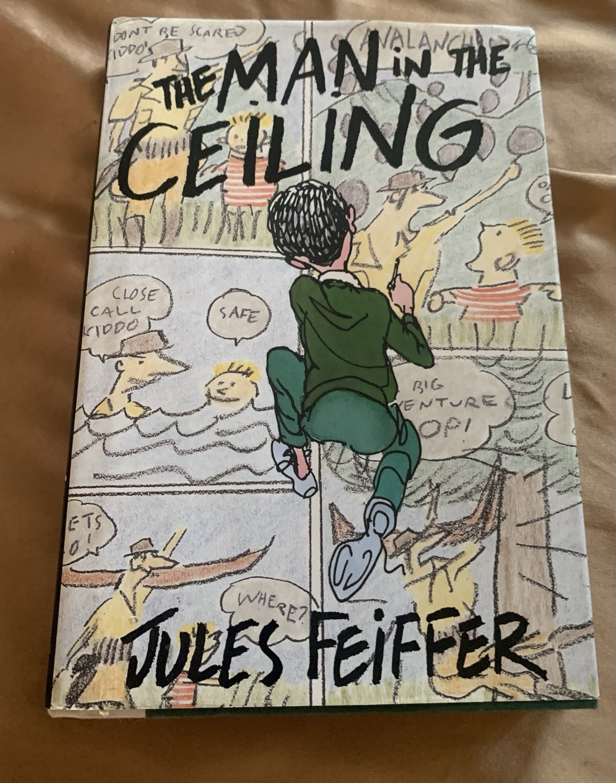 The Man in the Ceiling SIGNED by Jules Feiffer (1993, HCDJ 1st ed)