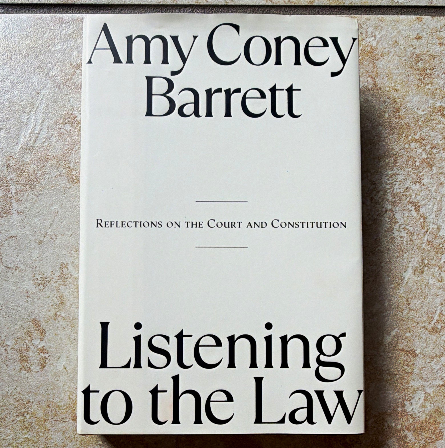 Amy Coney Barrett Listening to the Law HC 2025 1st Printing DJ Inscribed