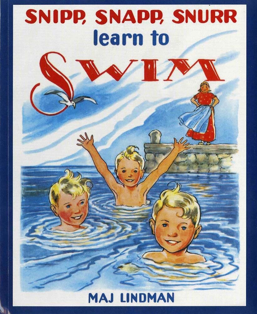 Snipp, Snapp, Snurr Learn to Swim – paperback Lindman, Maj