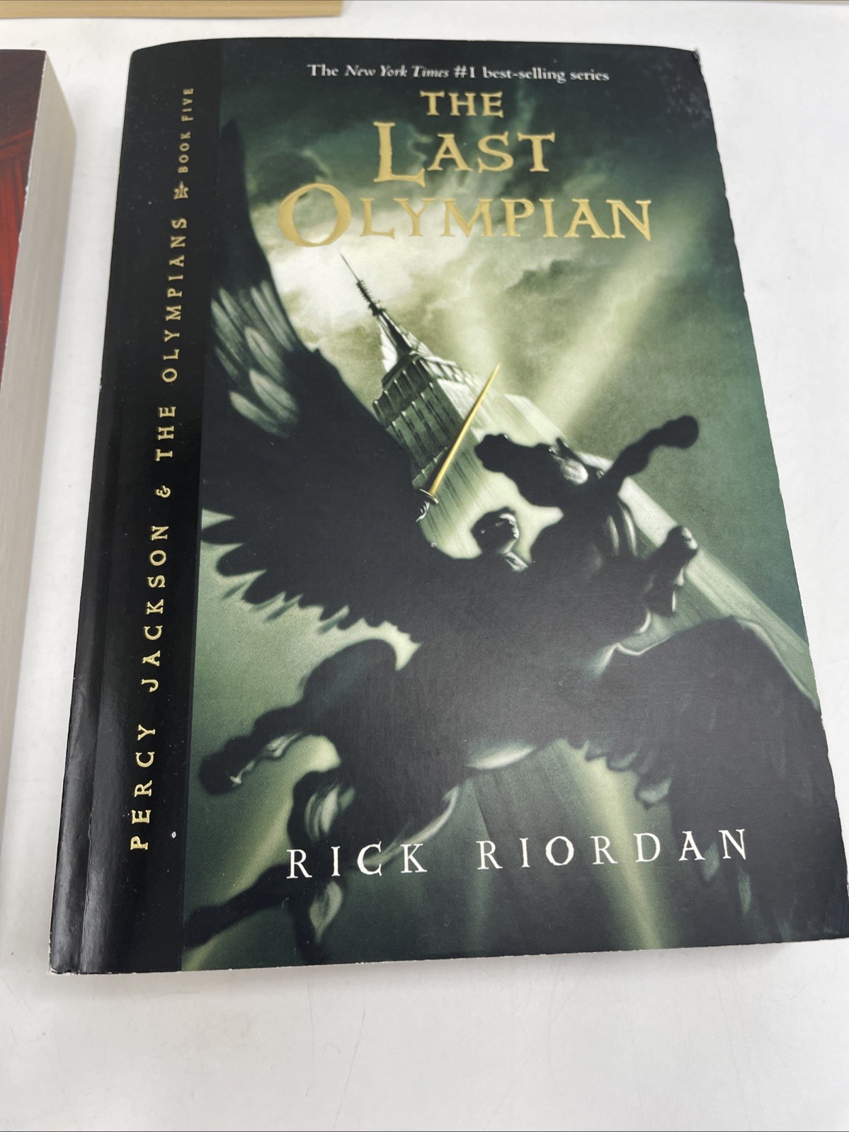 Percy Jackson & the Olympians by Rick Riordan Paperback 5 Book Set w/ Slip Cover