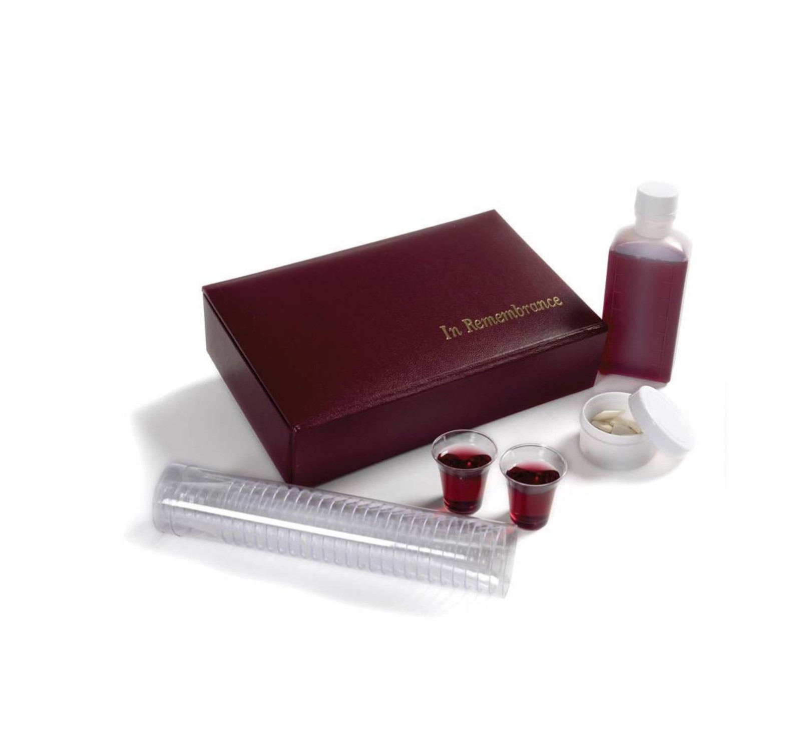 Portable Communion Set Maroon 25 Cups
