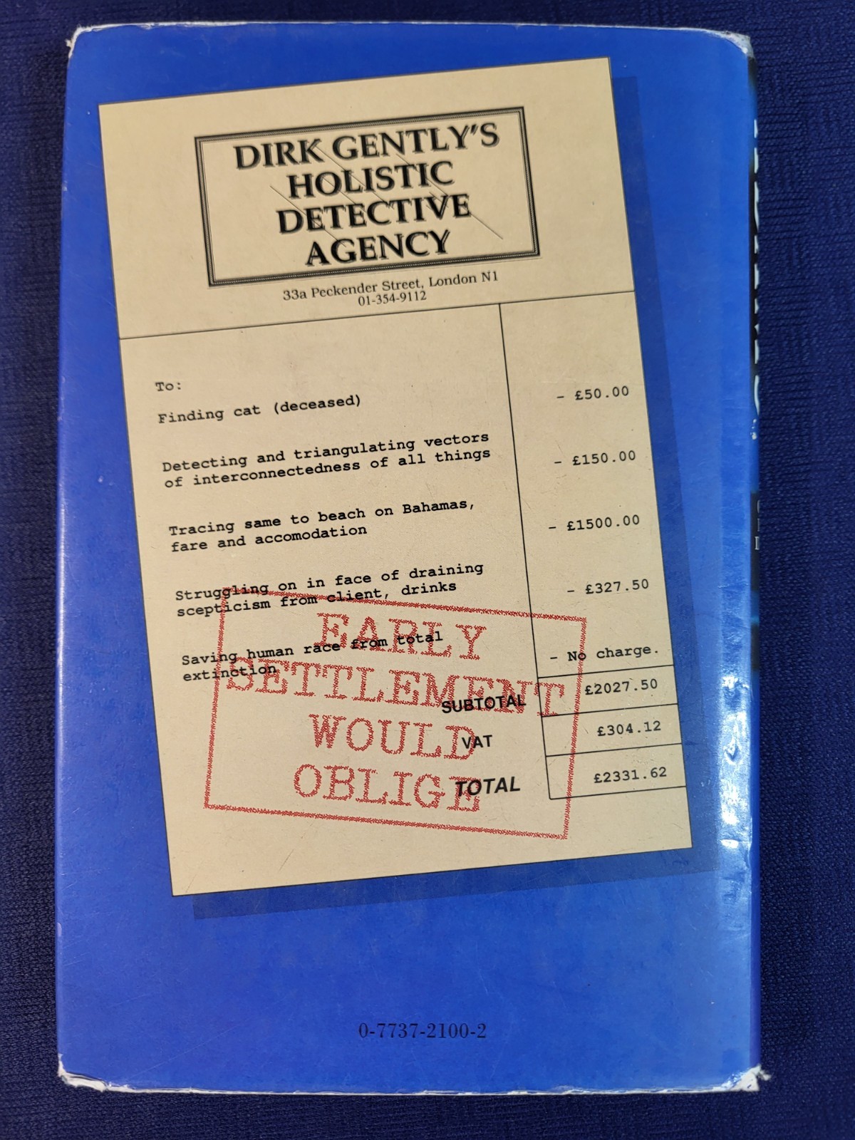Dirk Gently’s Holistic Detective Agency Douglas Adams 1987 Stoddart 1st Can Ed