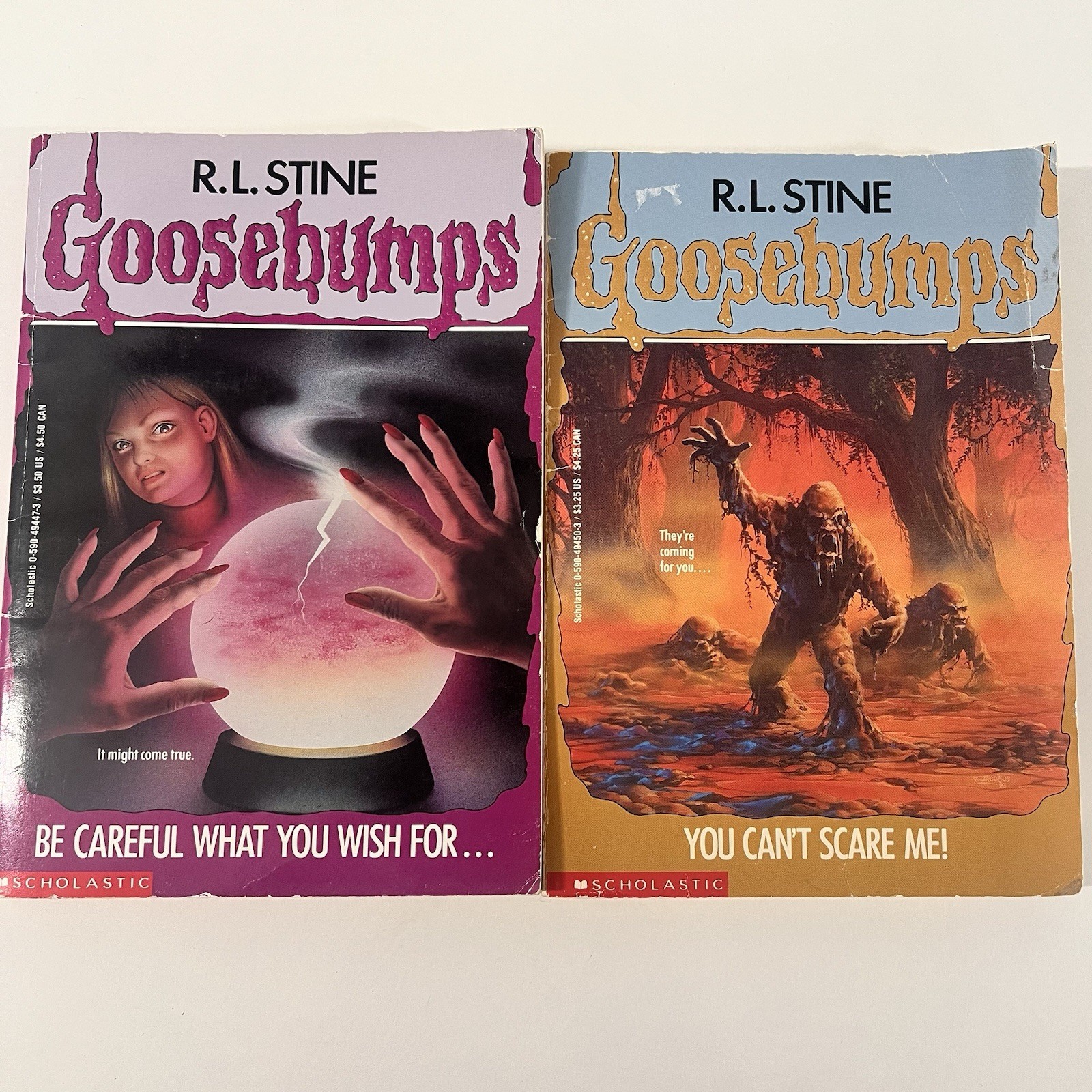 Vintage Goosebumps Book Lot of 13 R.L. Stine PB Horror Books Chapter Books Kids