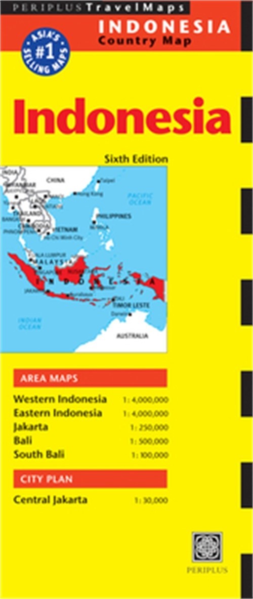 Indonesia Travel Map Sixth Edition (Sheet Map, Folded)