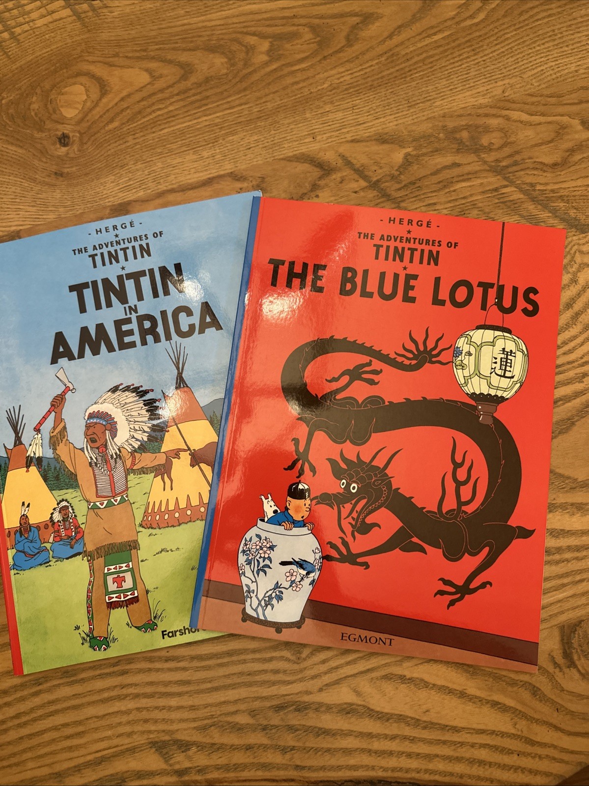 The Adventures Of TinTin – TinTin In America & The Blue Lotus (2 Books)
