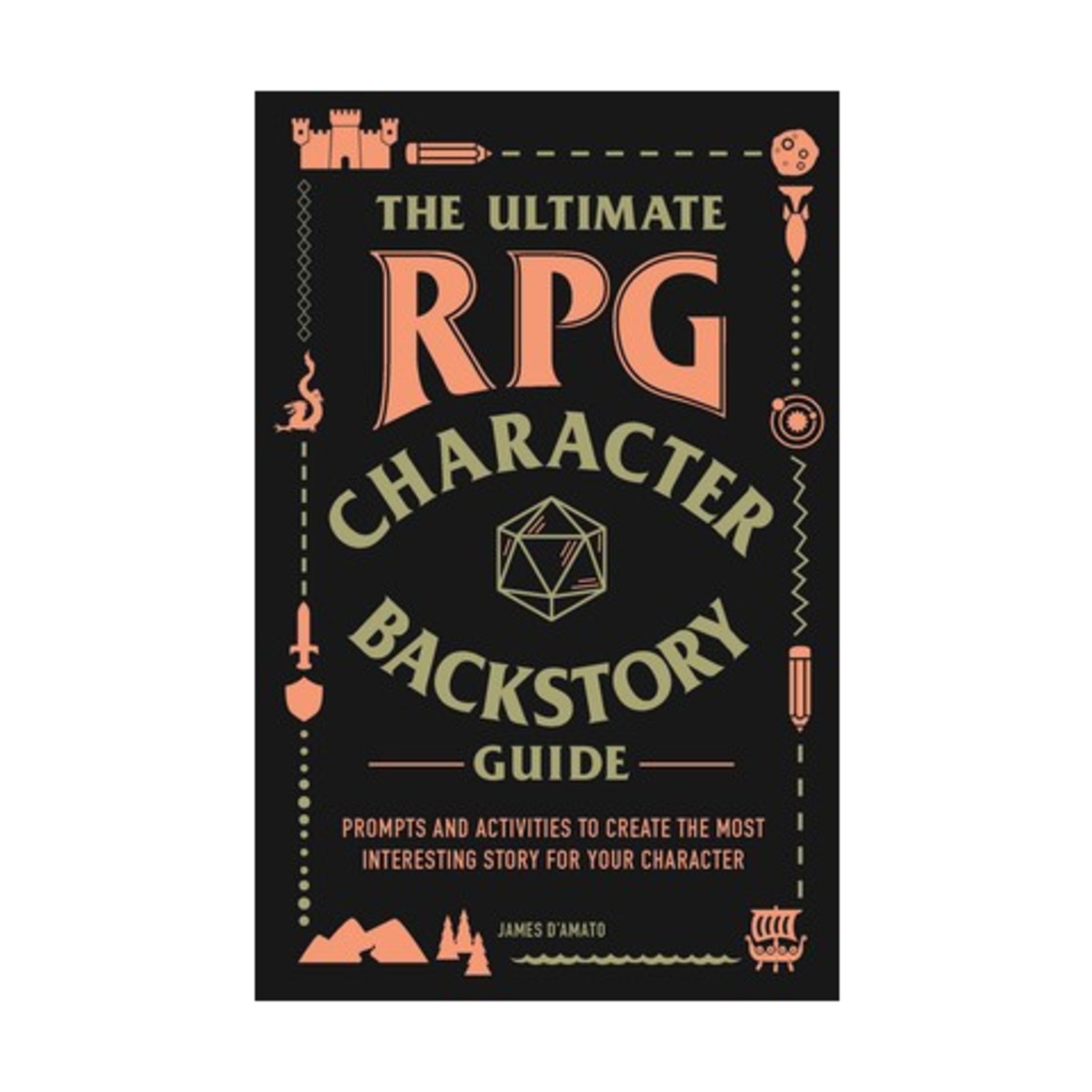 Adams Media Gaming Book Ultimate RPG Character Backstory Guide EX/Mint