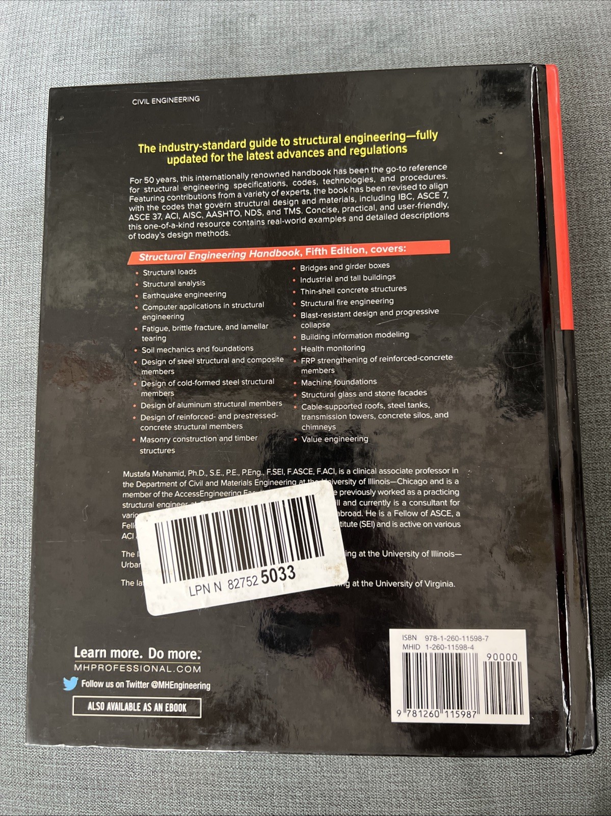 Structural Engineering Handbook, Fifth Edition, Mahamid, Mustafa,Gaylord, Edwin