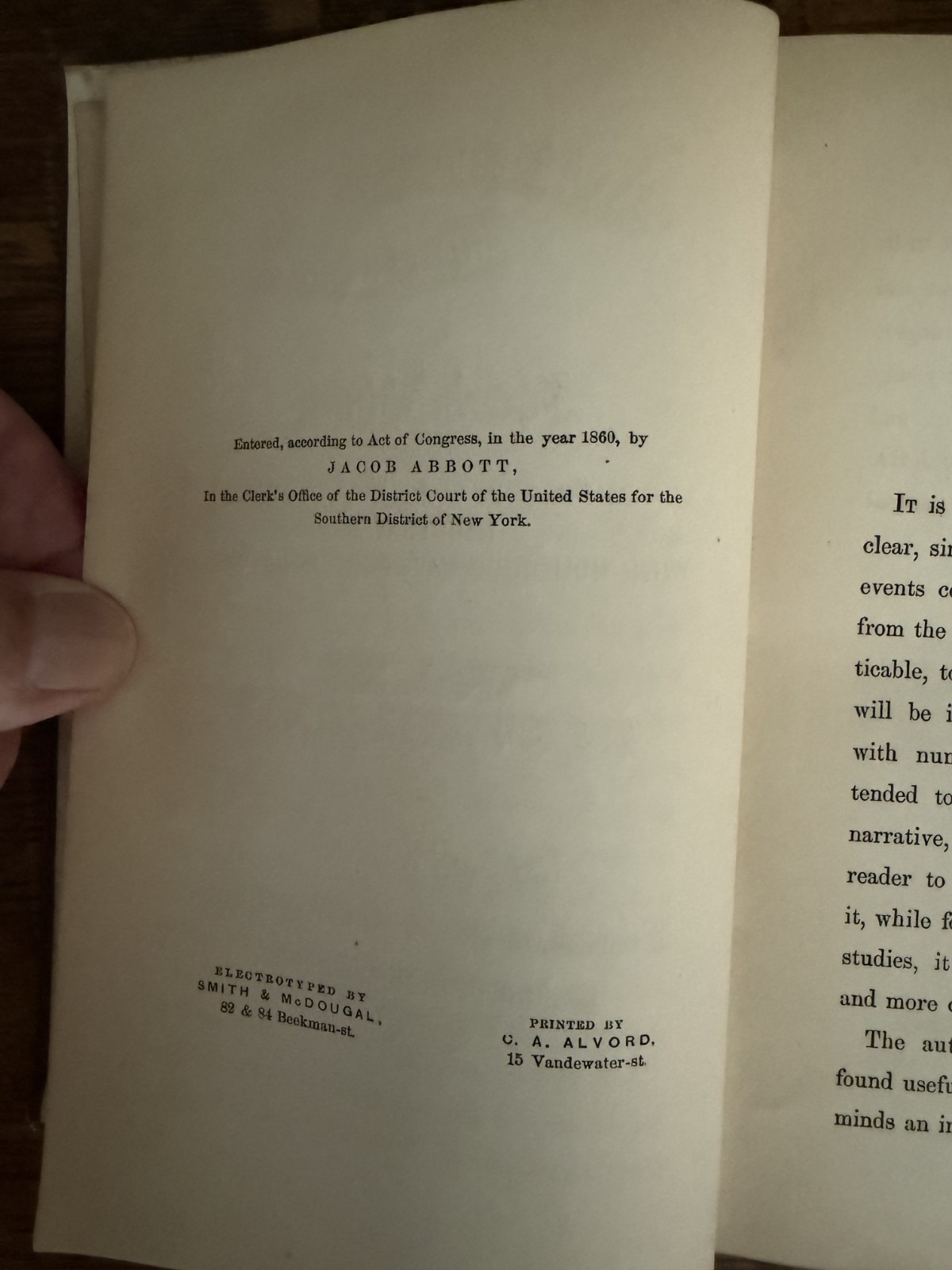 Original 1860 hb AMERICAN HISTORY Jacob Abbott vol. 3 THE SOUTHERN COLONIES
