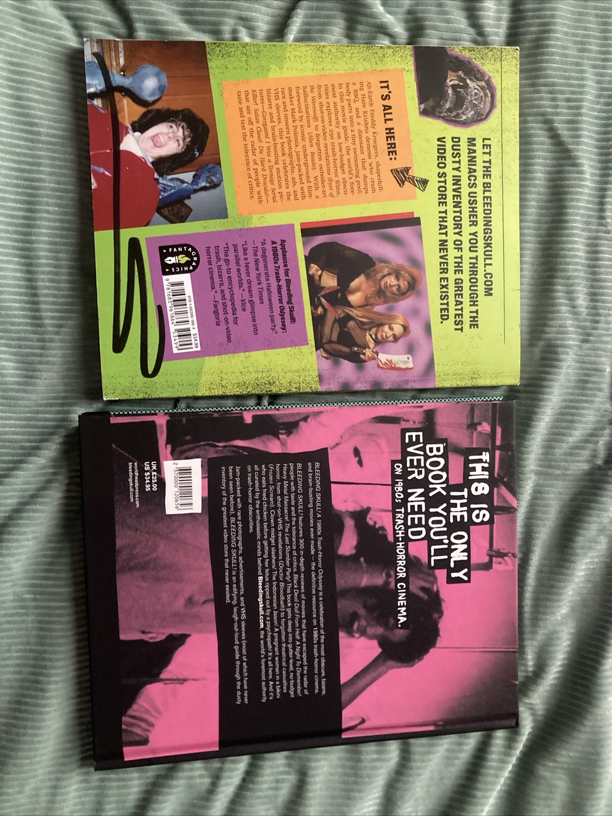 Bleeding Skull Book Lot 1980’s 1990’s Trash Horror Odyssey RARE OOP
