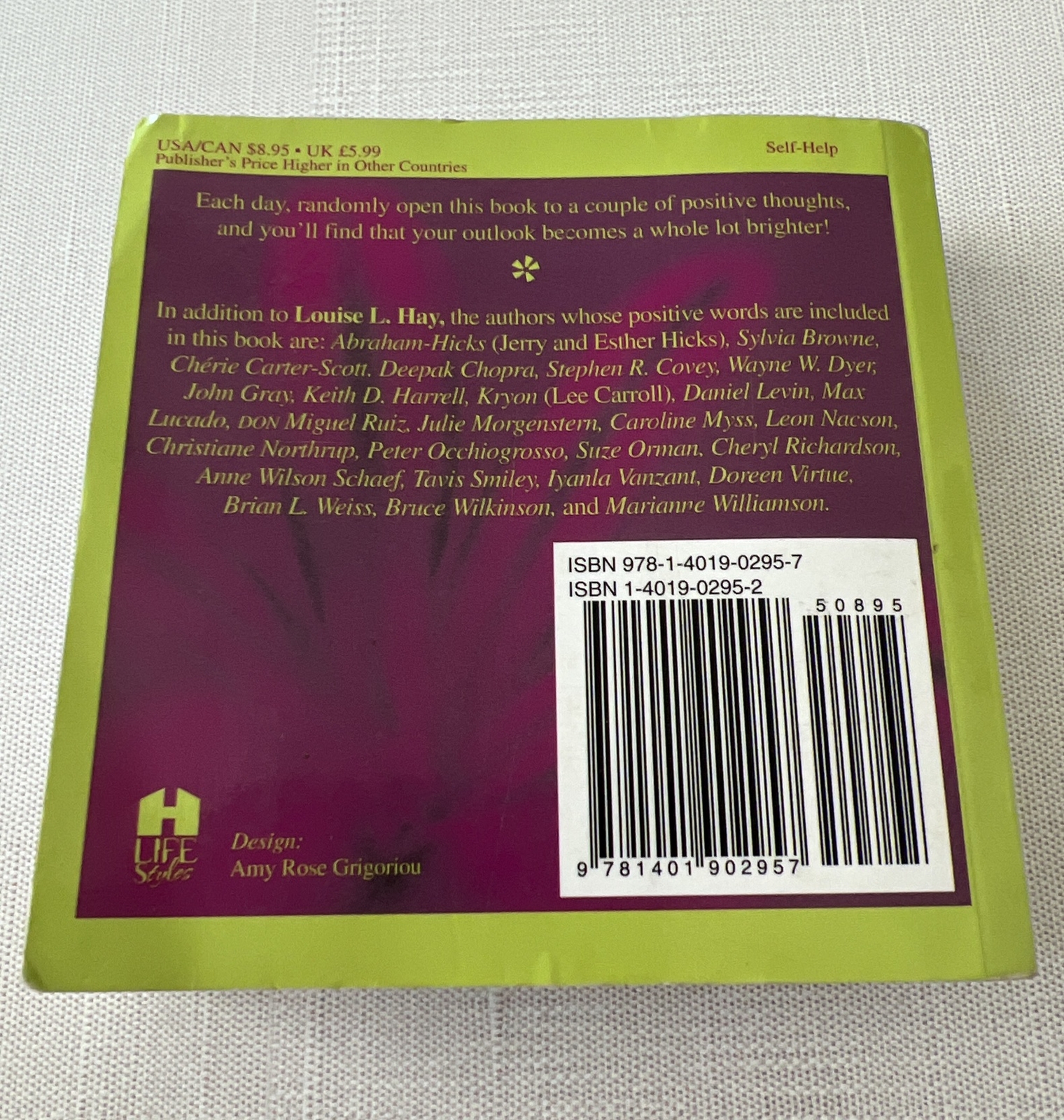 Everyday Positive Thinking Louise Hay House Book And Friends Self-Help 445 Pages