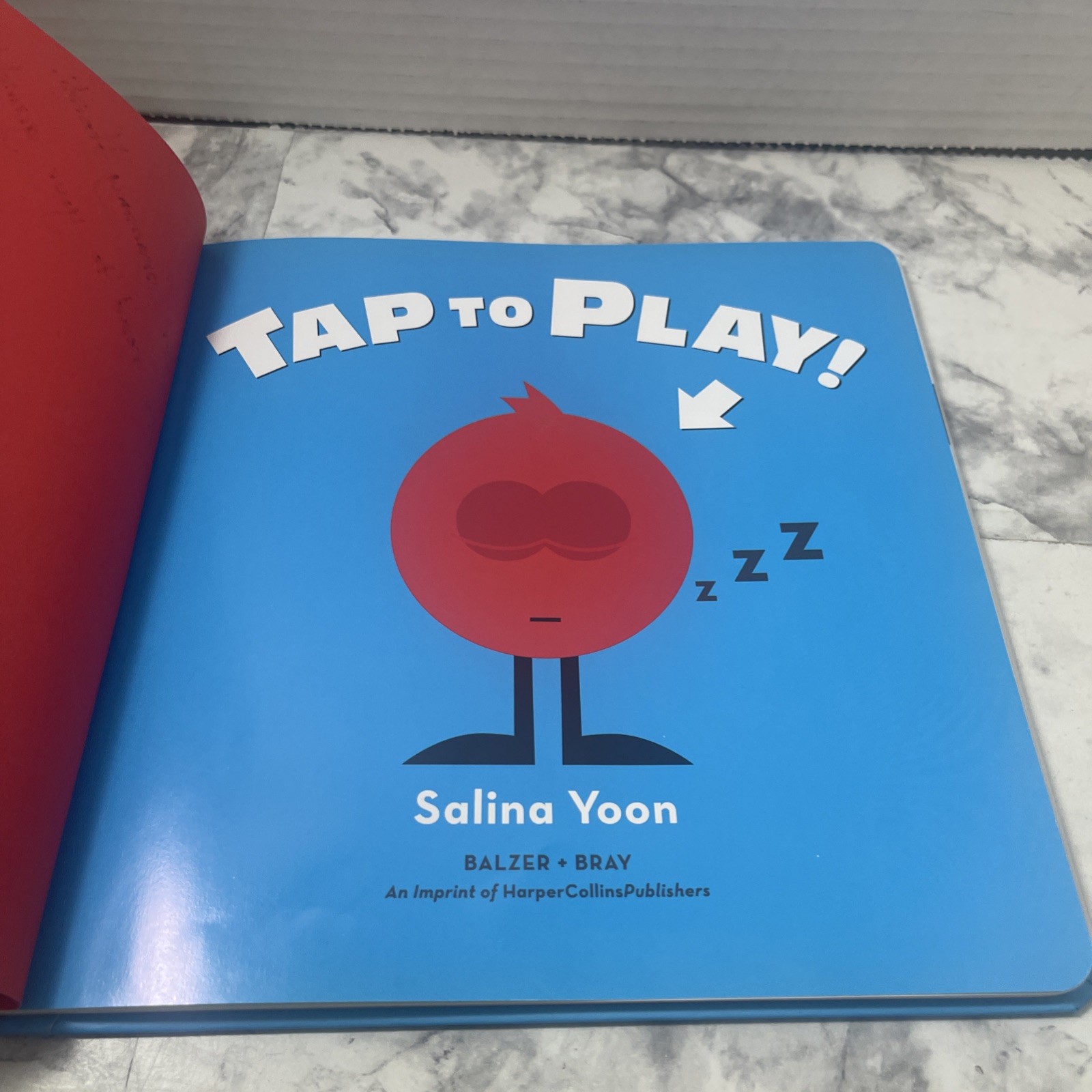 TAP TO PLAY! by Salina Yoon Signed First Edition 2014 Hardcover Book