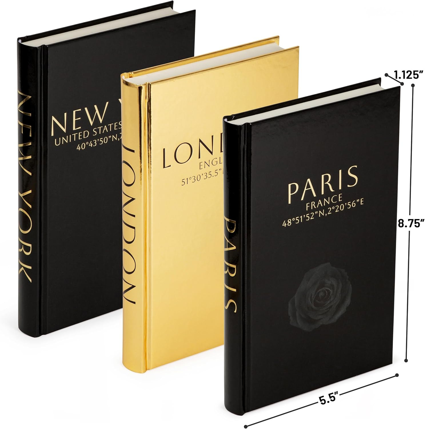 Decorative Books for Home Decor – Decorative Hardcover Display Faux Books for Bo