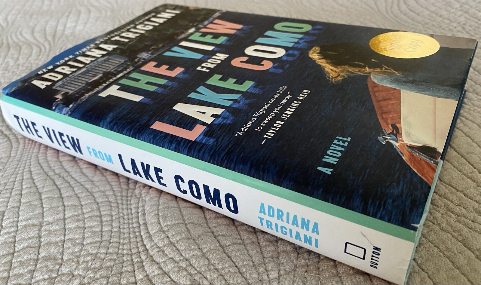 The View from Lake Como: Novel by Adriana Trigiani, SIGNED Copy, Hardcover