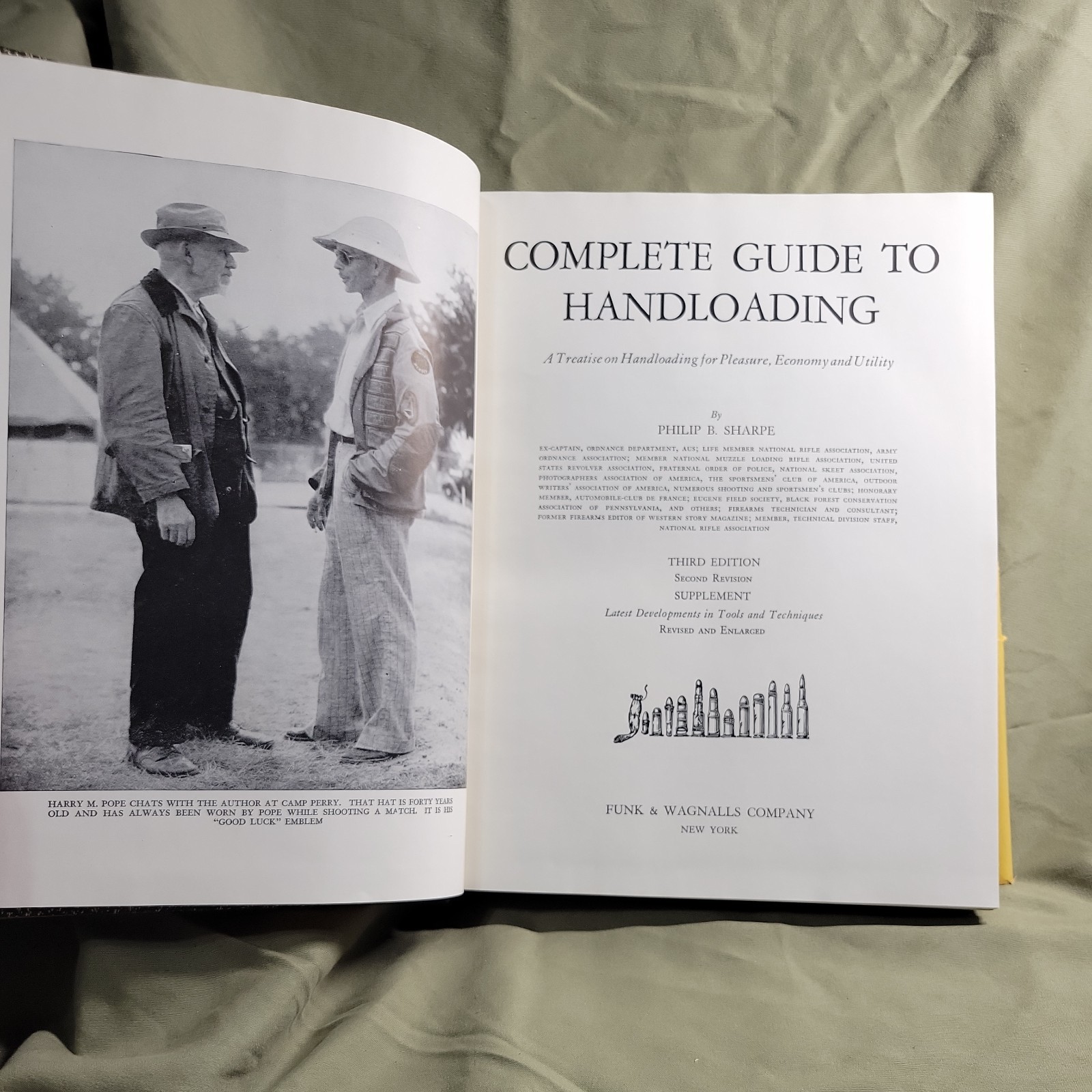 Complete Guide to Handloading by Philip B. Sharpe 3rd Ed 2nd Rev 1953 Hardcover