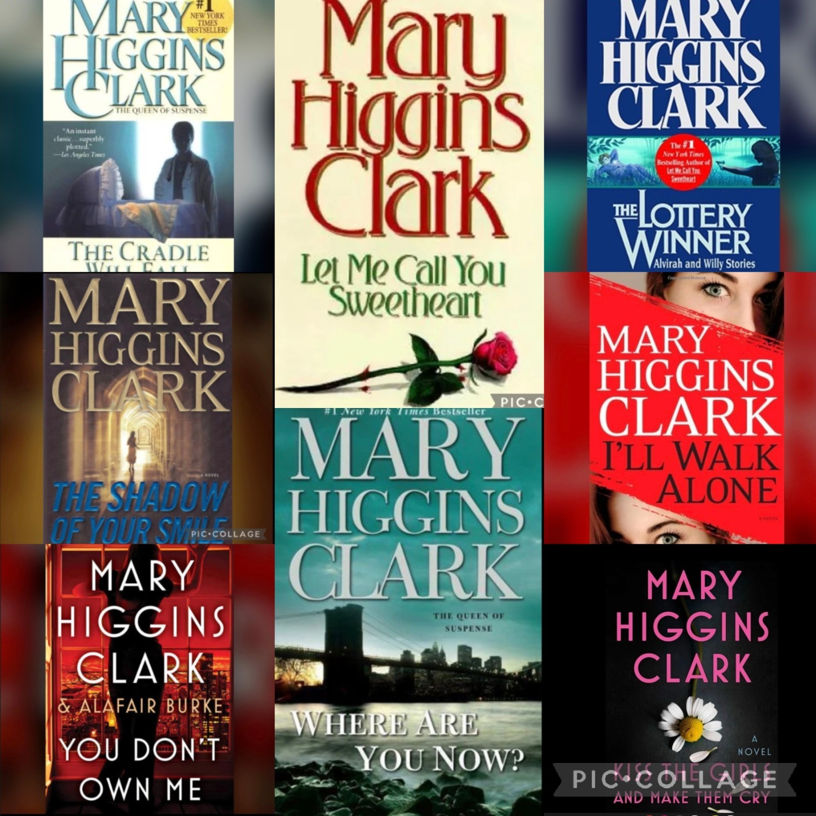 Mary Higgins Clark Thriller Suspense Hardback/ Paperback Books Mixed Lot *12*