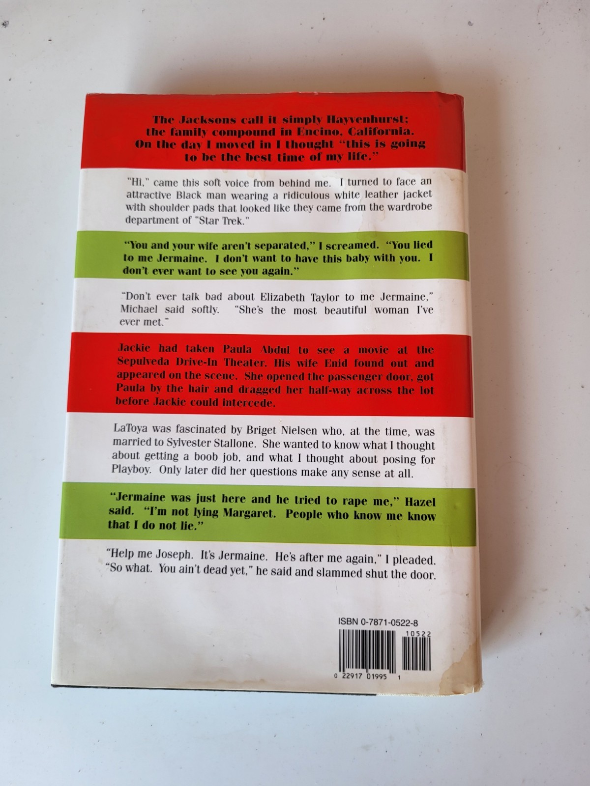 Jackson Family Values Signed Book By Margaret Maldonado Jackson Hardcover 1995