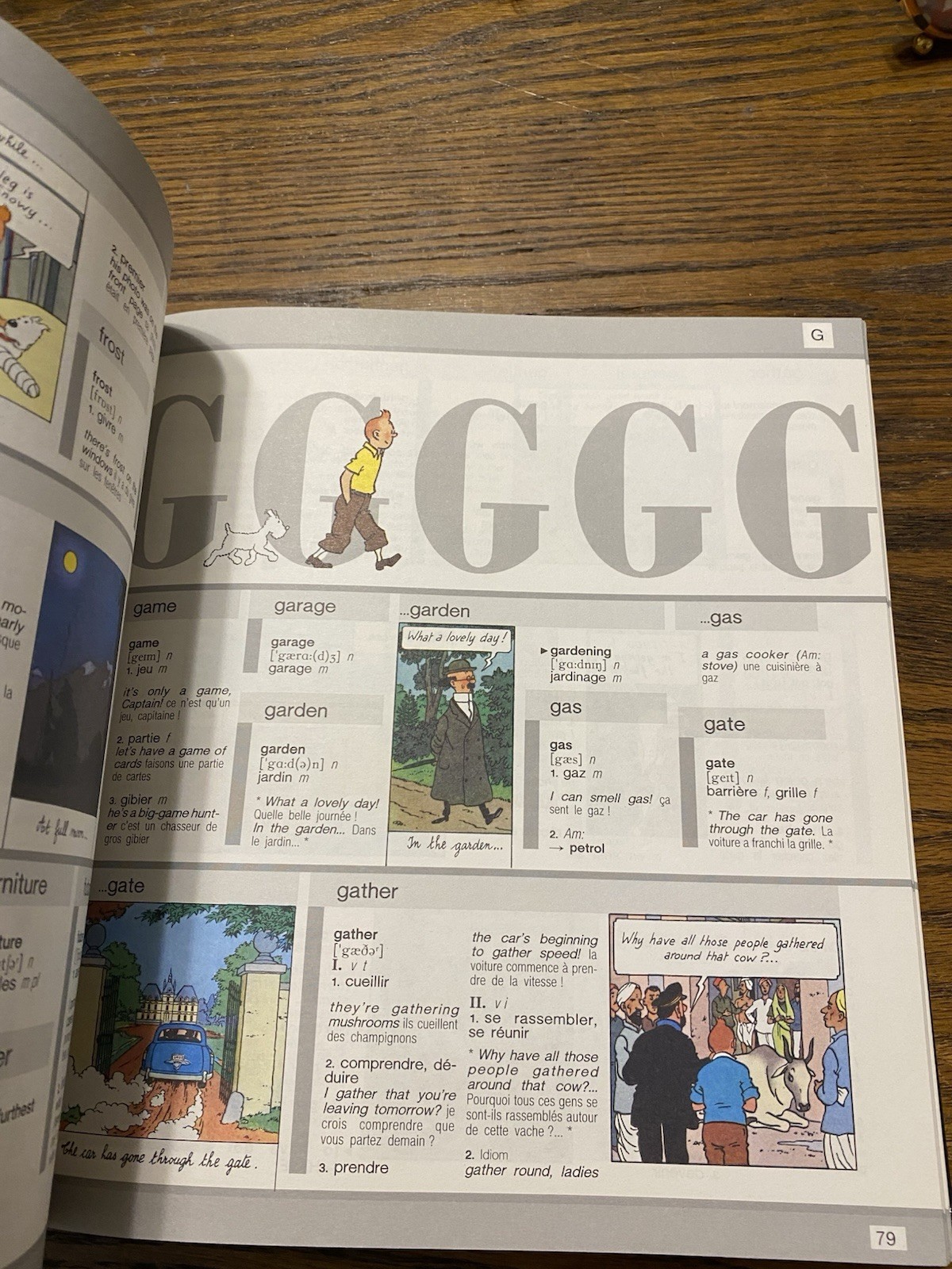 Harrap’s Tintin French Illustrated Dictionary: English-French/French-English Oop