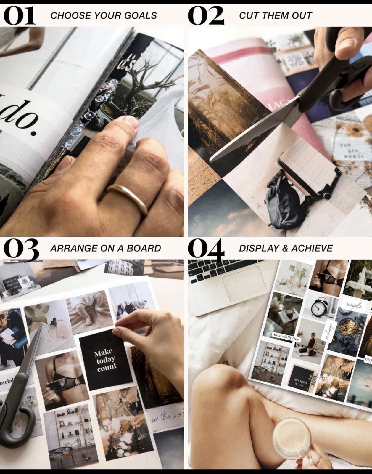 Vision Board Book Magazine for Women – 1000+ Diverse Pictures, Quotes NEW SEALED