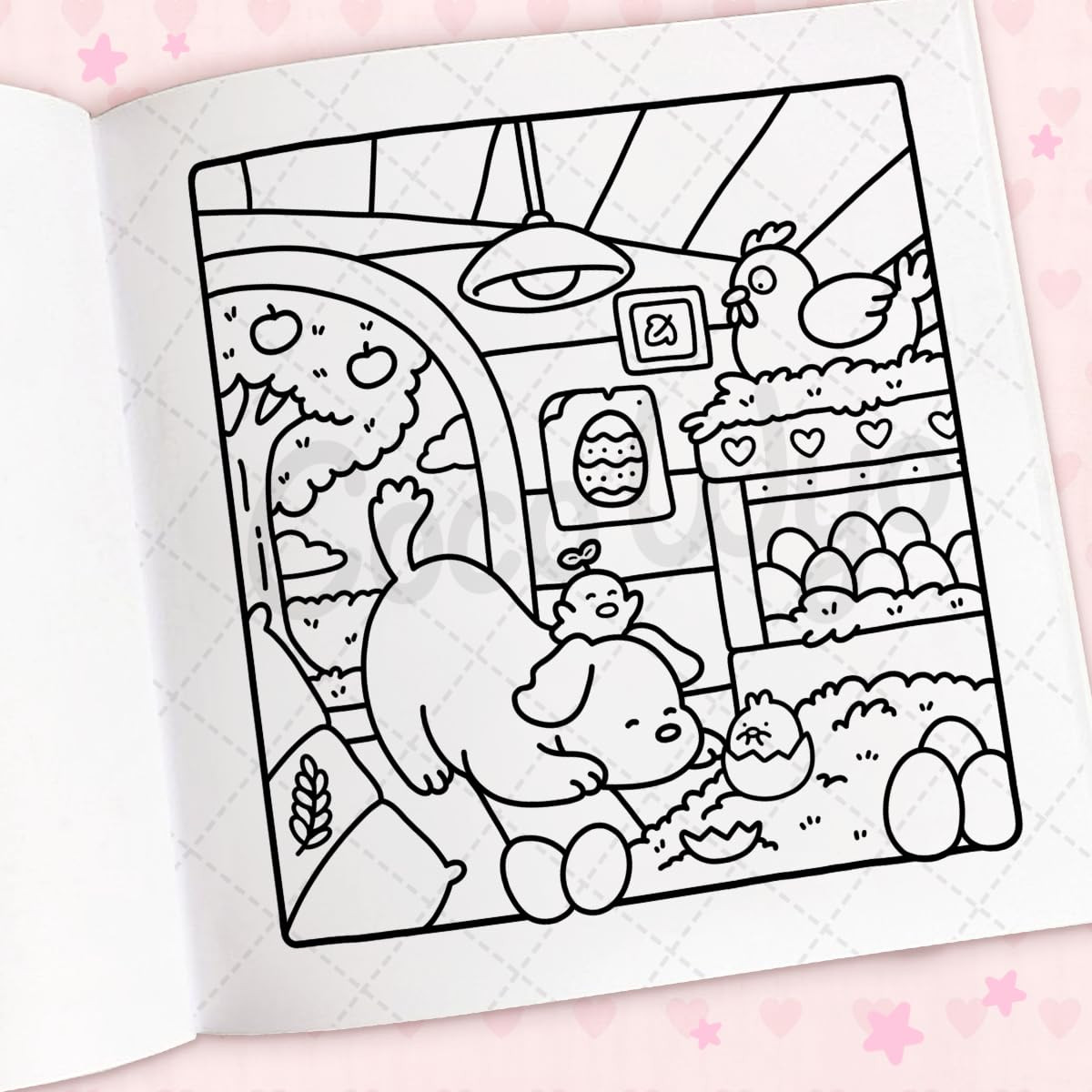 Cozy Cuties: Coloring Book for and Kids (Cozy Spaces Coloring)