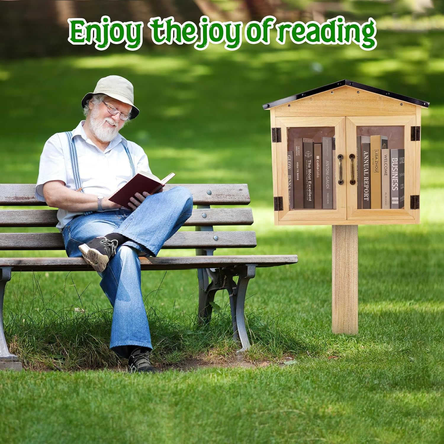 Outdoor Library Box Literature Exchange Box Outdoor Book Storage Little Wood …