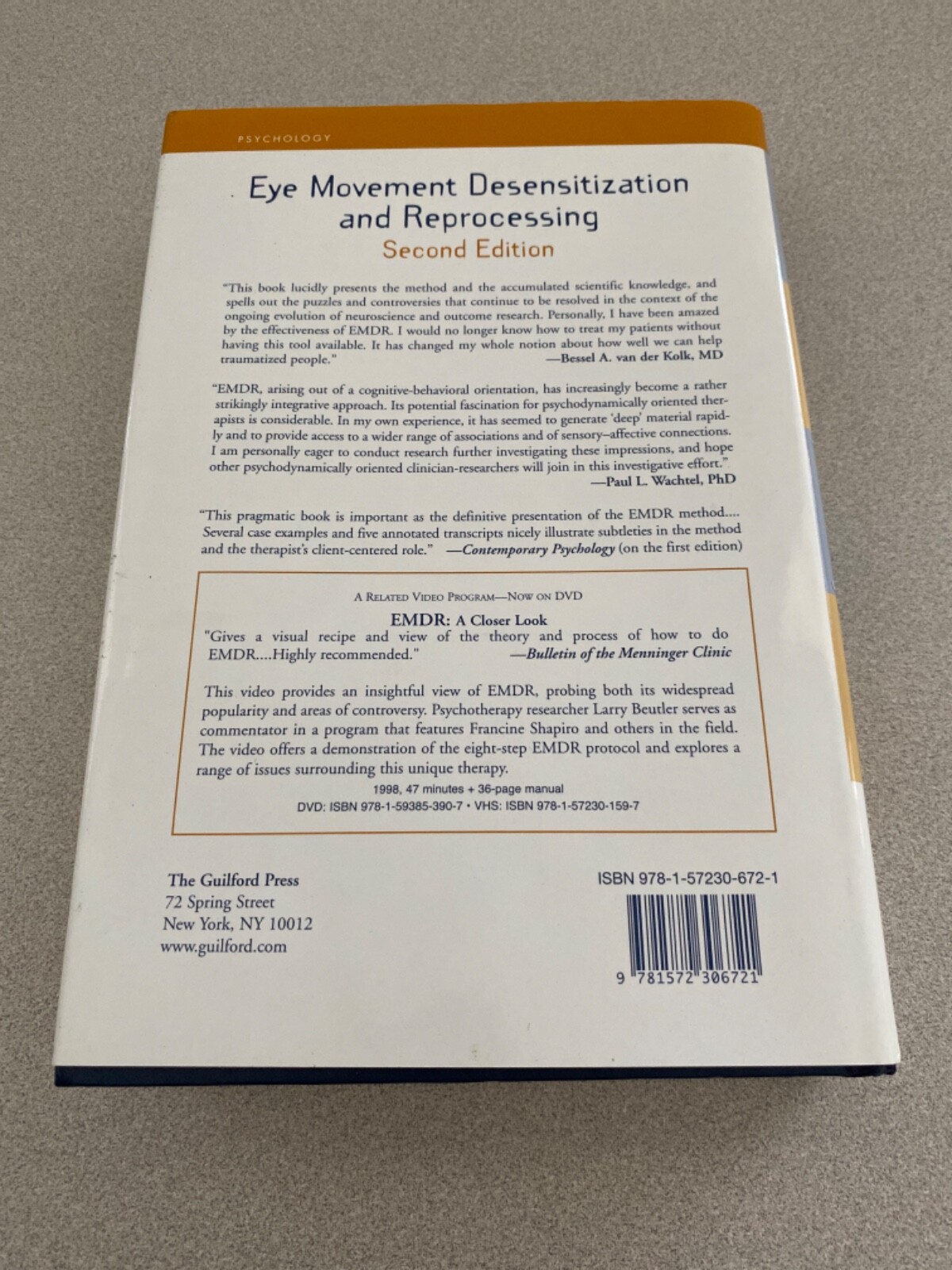 Eye Movement Desensitization And Reprocessing Second Edition By Francine Shapiro