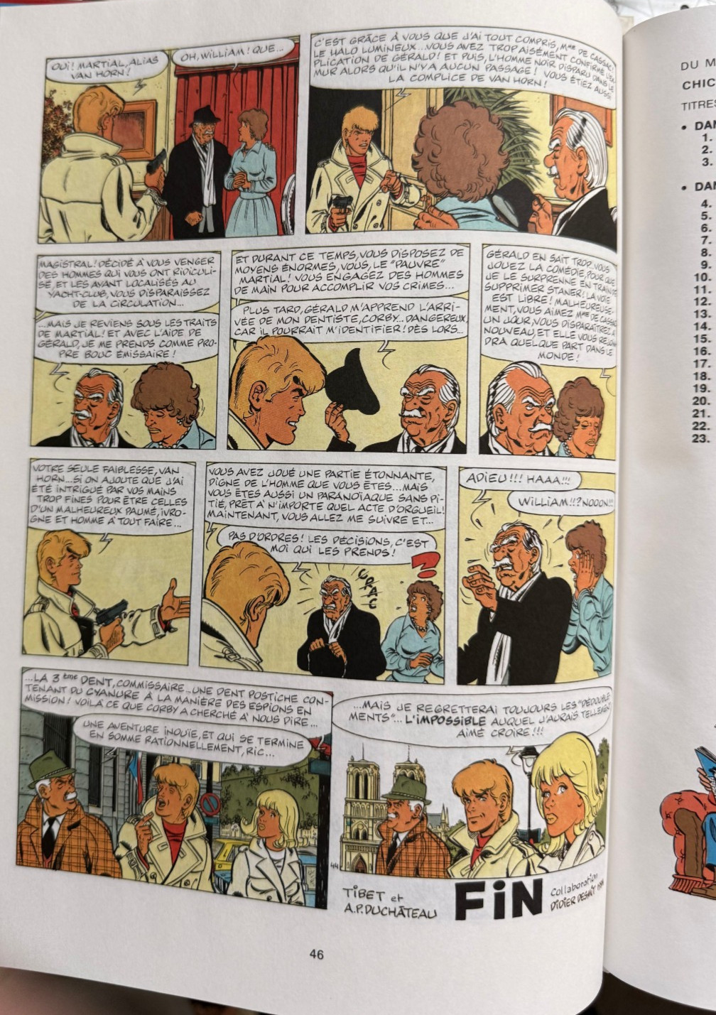Ric Hochet La Flèche de Sang Tibet & Duchateau Journal Tintin 36
