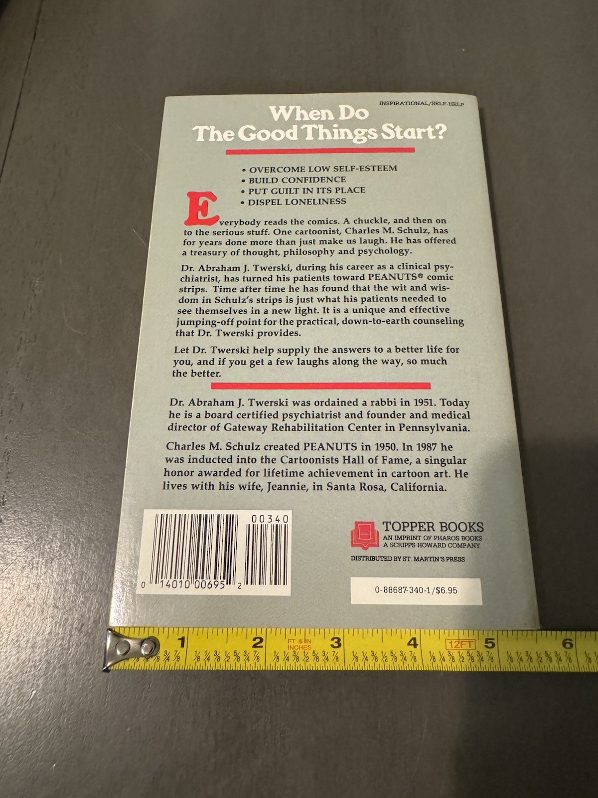Abraham J. Twerski When Do the Good Things Start? PB 1988 1st Illus