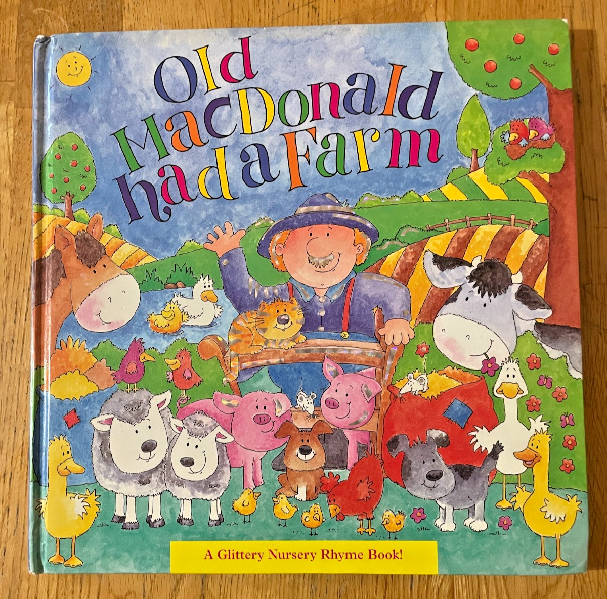 Old MacDonald had a Farm A Glittery Nursery Rhyme Board Book VG+