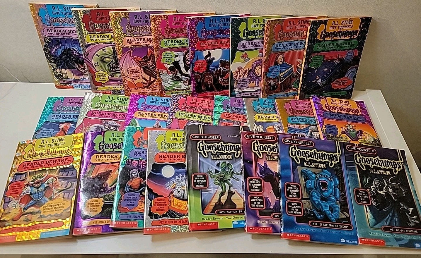 GIVE YOURSELF GOOSEBUMPS 26 books R.L. Stine Scholastic 1990s-2000s