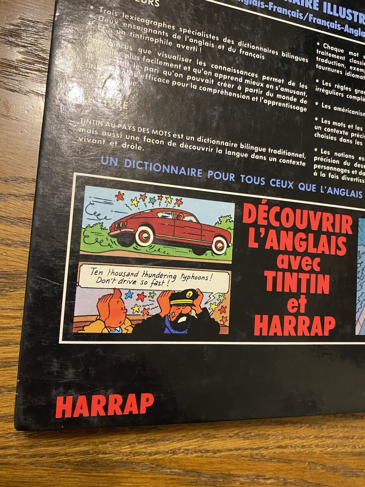 Harrap’s Tintin French Illustrated Dictionary: English-French/French-English Oop