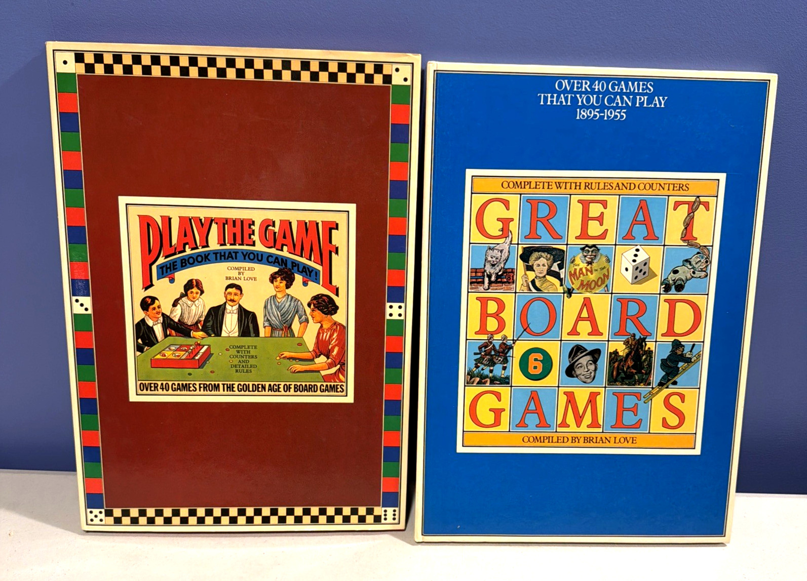 RARE BOARD GAME BOOKS: “PLAY THE GAME” & “GREAT BOARD GAMES” VGC – HC -LOT OF 2