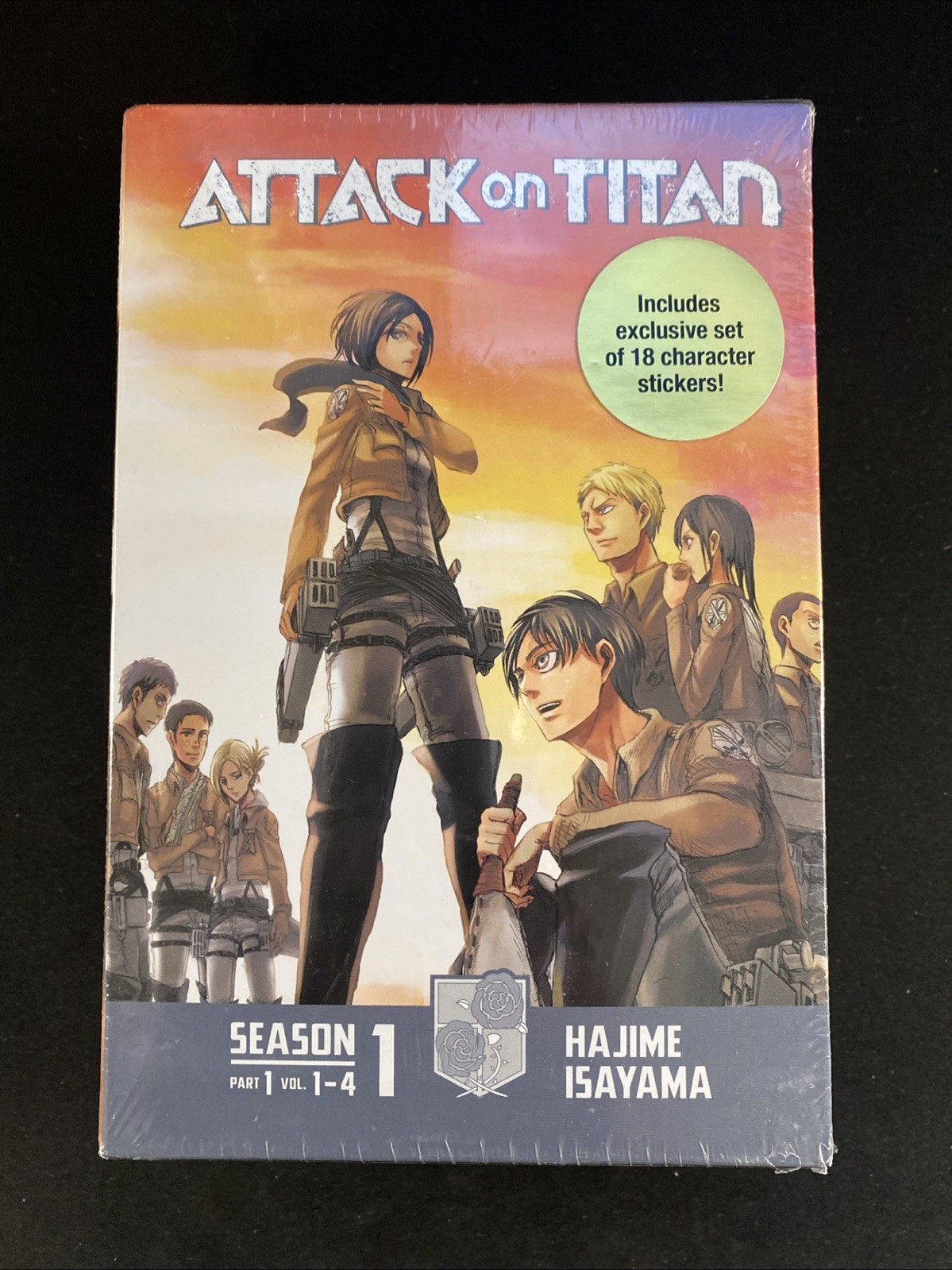 Attack on Titan Season 1 Part 1 Volume 1-4 Manga Box Set of Paperbacks