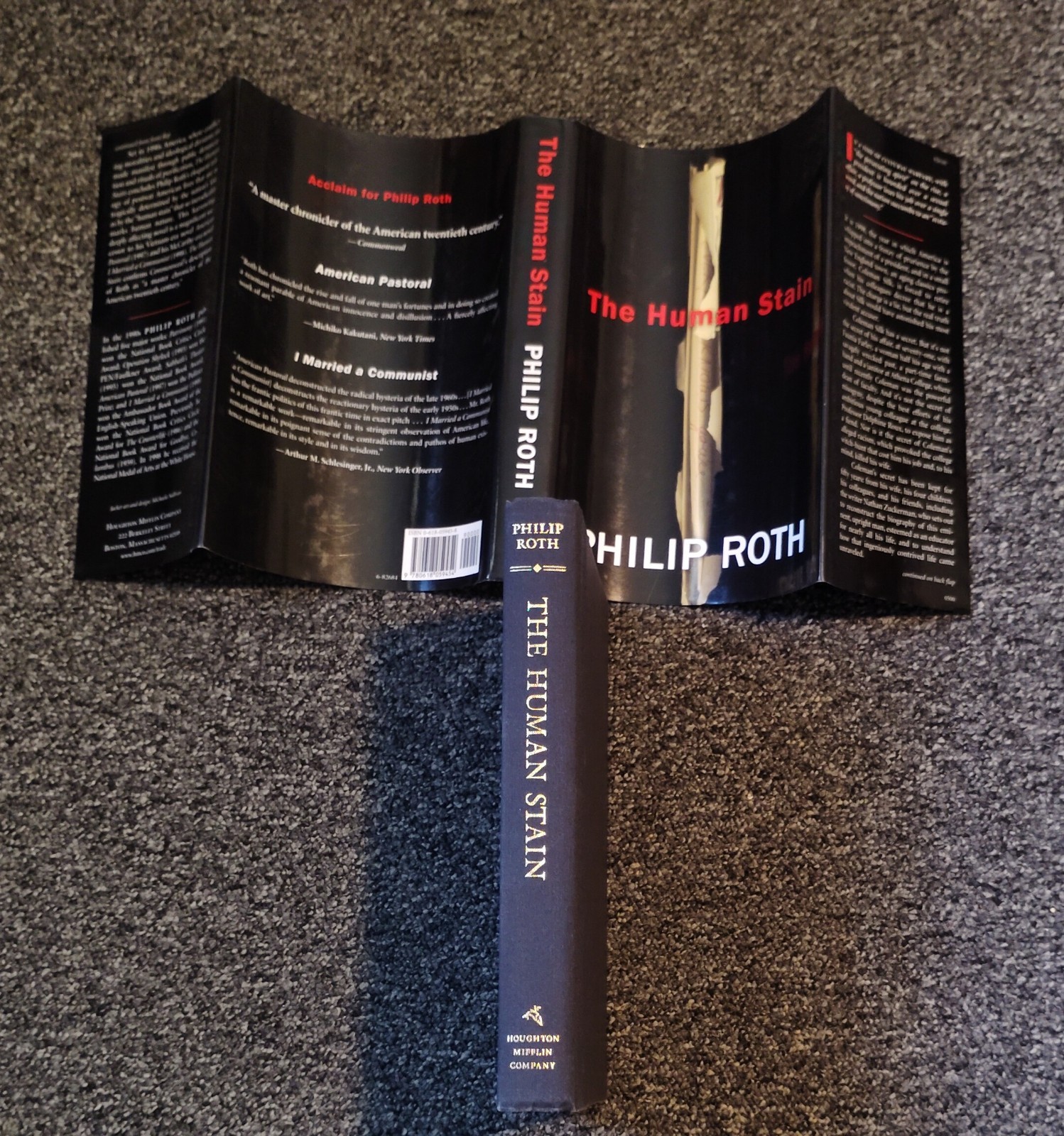 THE HUMAN STAIN by Philip Roth (2000) AS NEW 1ST / 1ST UNREAD HARDCOVER