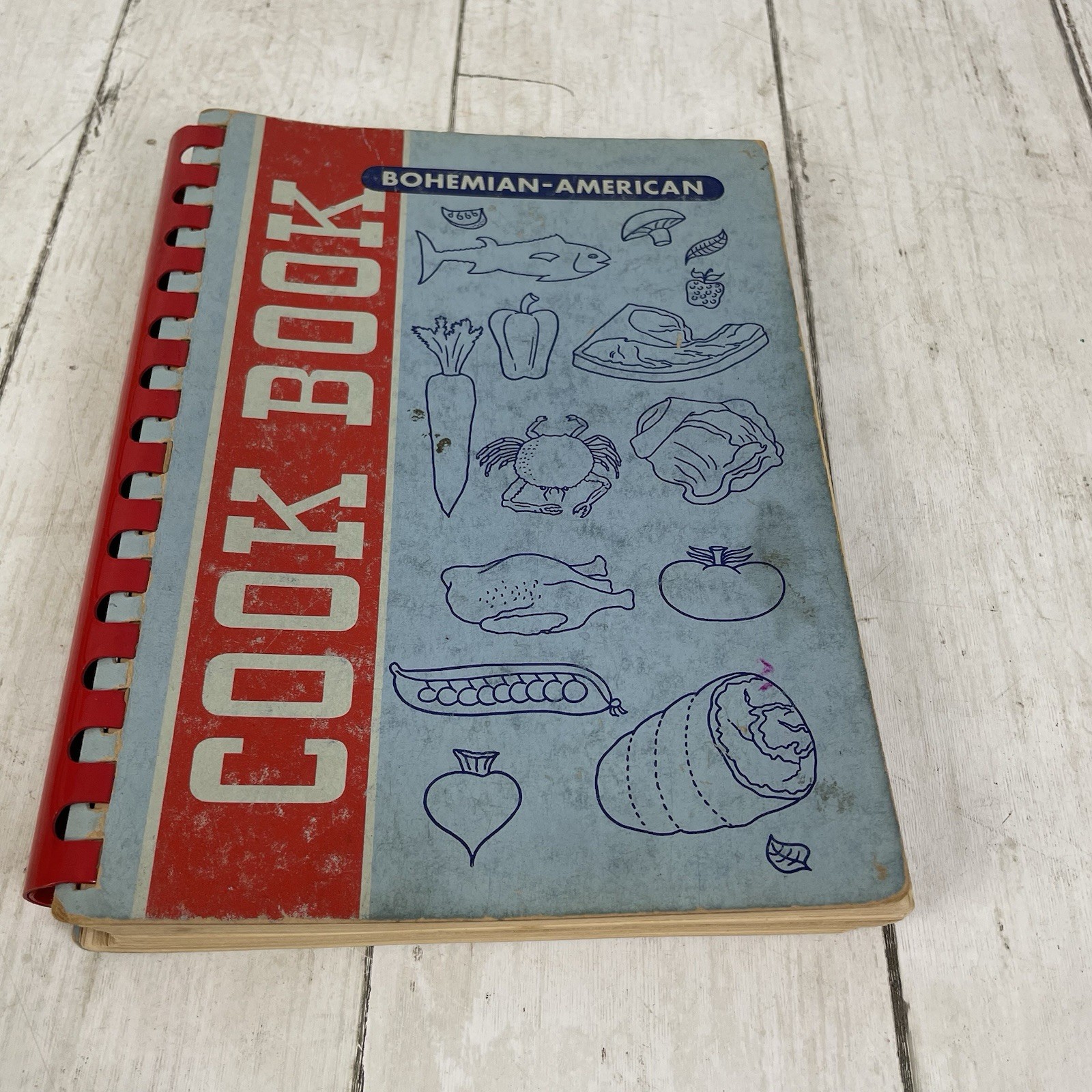 Bohemian American Cook Book 5th Edition Spiral Bound by Marie Rosicky 1949