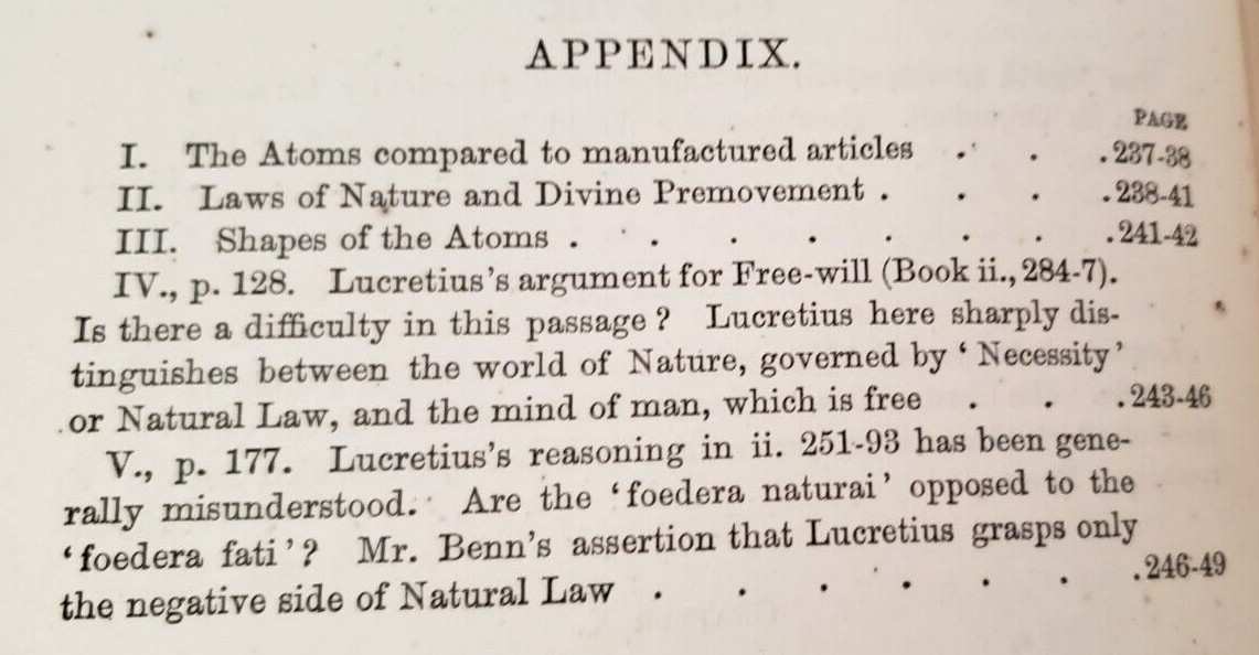 1872 Masson LUCRETIUS’ ATOMIC THEORY & MODERN SCIENCE,Evolution,Atoms,Philosophy