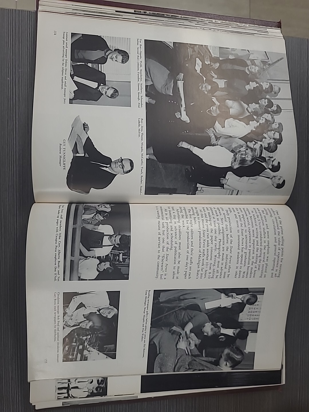 VINTAGE 1956 MICHIGAN STATE COLLEGE YEARBOOK WOLVERINE 468 PAGES