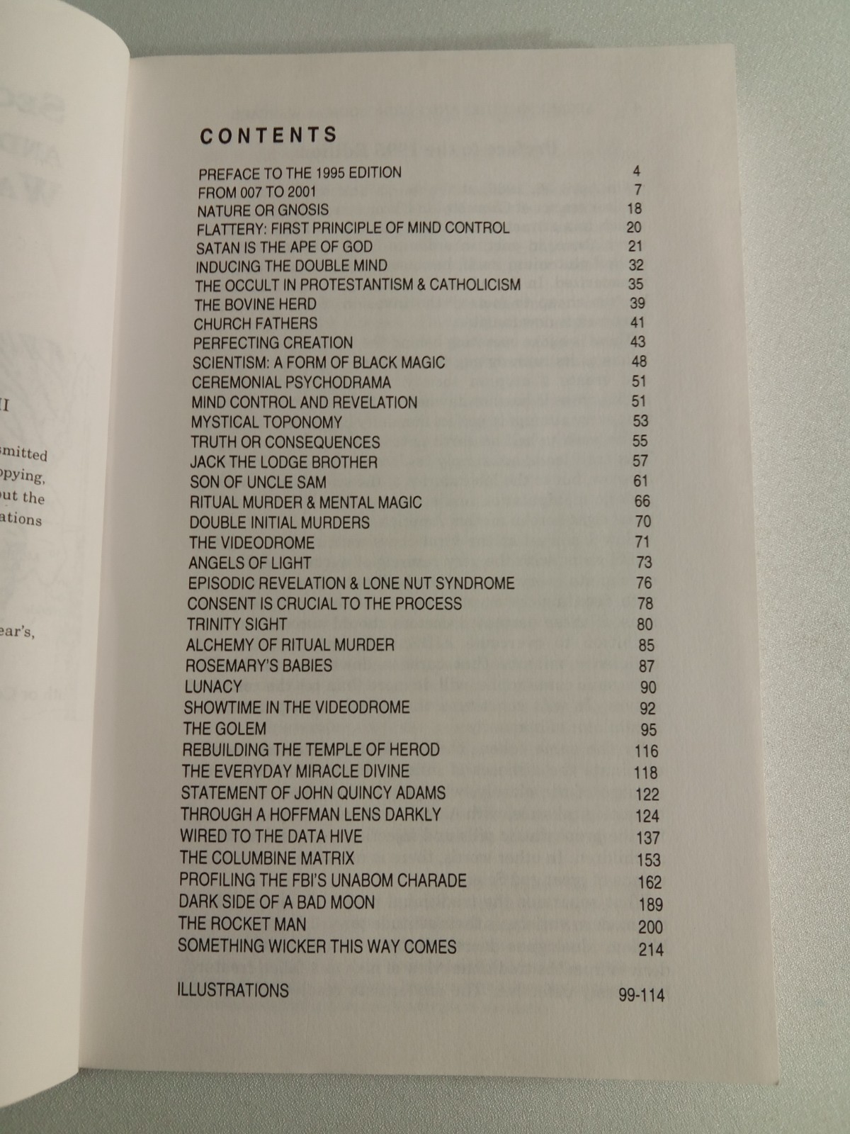 Secret Societies and Psychological Warfare by Michael Hoffman PB