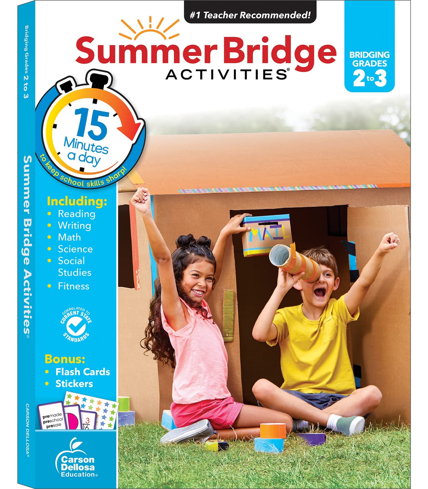 Summer Bridge Activities 2nd to 3rd Grade Workbooks, Activity Book with Math…