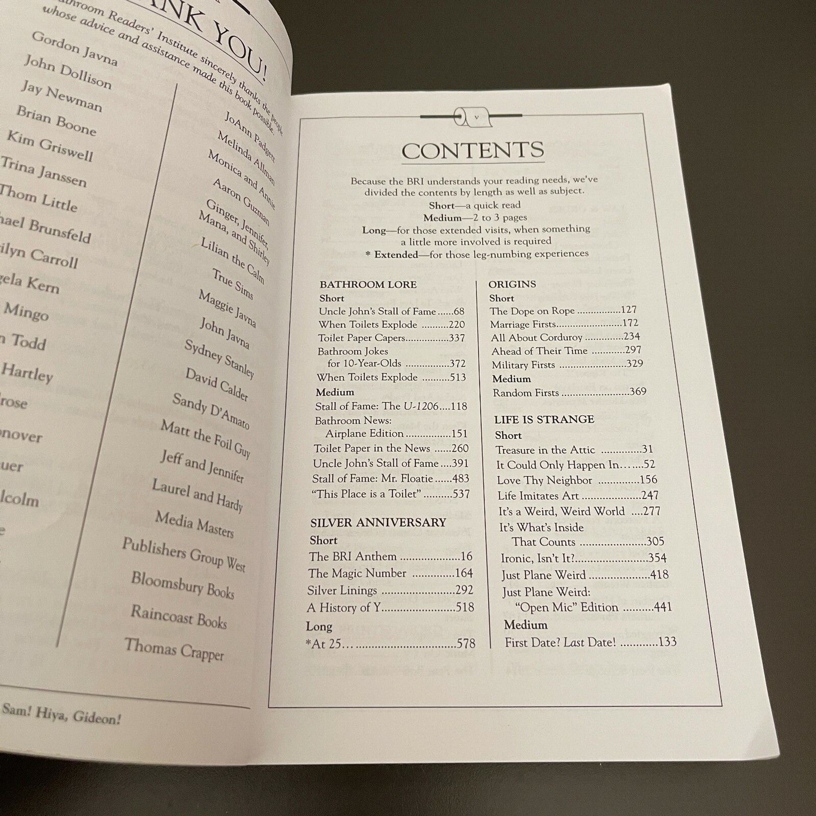 Uncle John’s Fully Loaded 25th Anniversary Bathroom Reader Book 608 Pages