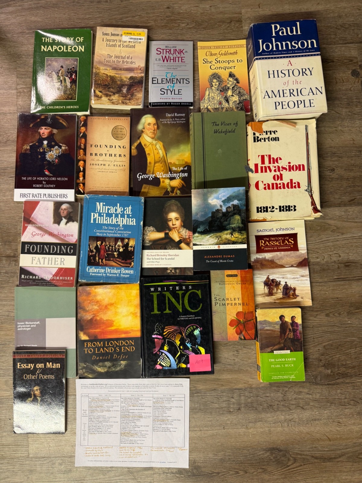 Ambleside Online Year 9 Set of 21 BOOKS