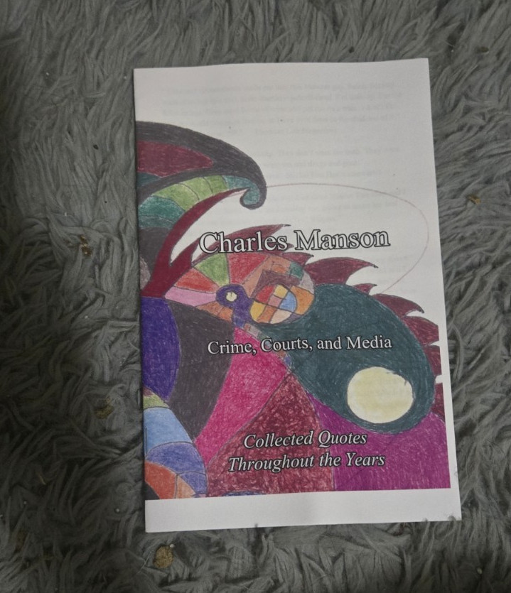 Charles Manson – ATWA Pamphlet- ATWA Sunday Church -Crime -Tate – Helter Skelter