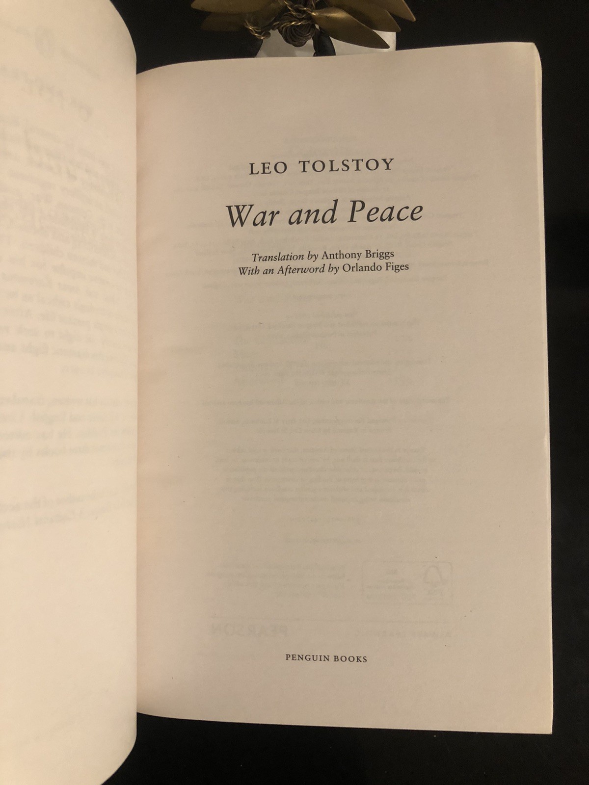 Leo Tolstoy War And Peace Penguin Classics UK 2007 Edition Good Condition