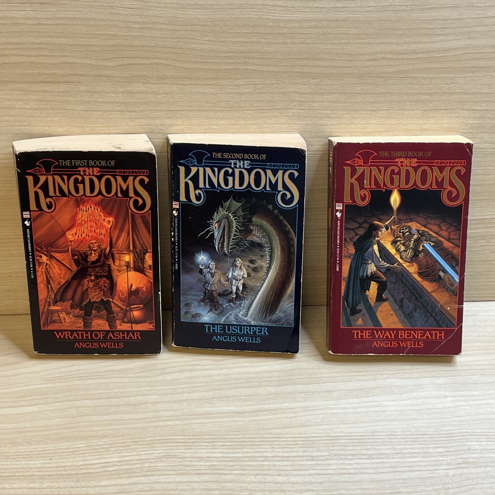 The Kingdoms Series Angus Wells PB Set of 3 Vols. 1-3 Paperback Fantasy Bantam