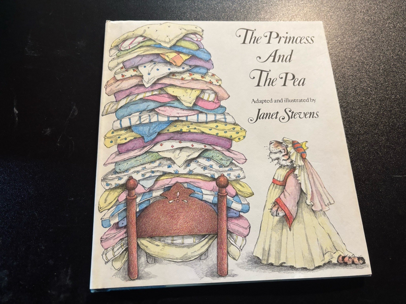RARE SIGNED! w/drawing! The Princess and the Pea by Janet Stevens